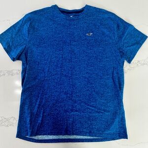 Hollister Men’s XXL Blue Heather Crewneck T-Shirt